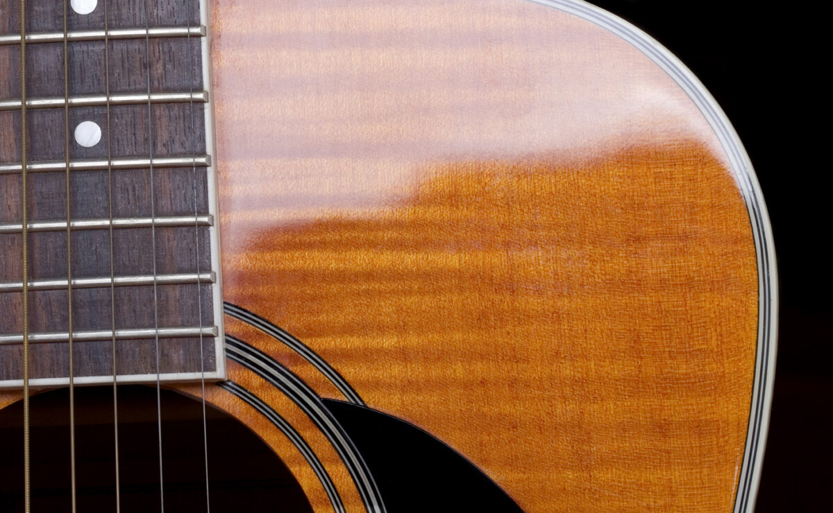 Acoustic guitar, representing Black History Month concerts in Los Angeles 2024.