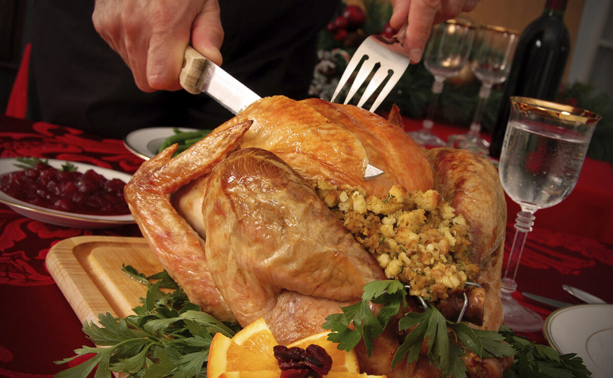 Thanksgiving turkey dinner, representing best Thanksgiving locations in Pasadena.